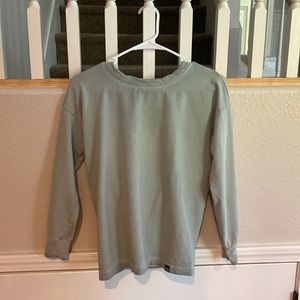 Sweetlilac, 95% cotton 5% spandex sweater.
